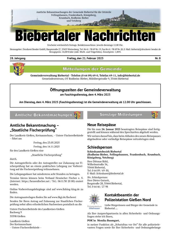 Biebertaler Nachrichten